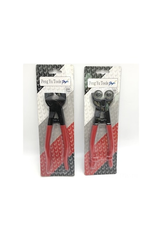 Tenfowee Seramik Ve Cam Mozaik Kesici Aleti - El İle Kullanan Yuvarlak Ağızlı Pense, 2 Adet Bıçaklı Dayanıklı Kesim Aracı