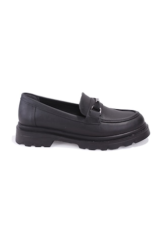 Dagoster Dza07-90834 Siyah Günlük Loafer Kadın Ayakkabı Siyah