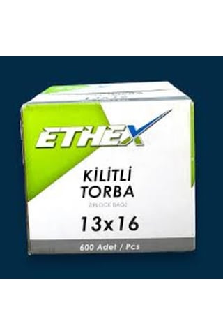 Ethex Kilitli Torba 16 Cm X 13 Cm 600'lü Paket