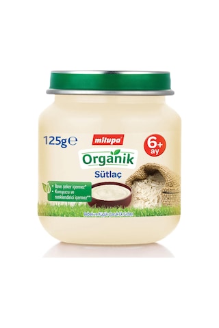 Milupa Organik Sütlaç 6+ Ay Kavanoz Maması 125 G