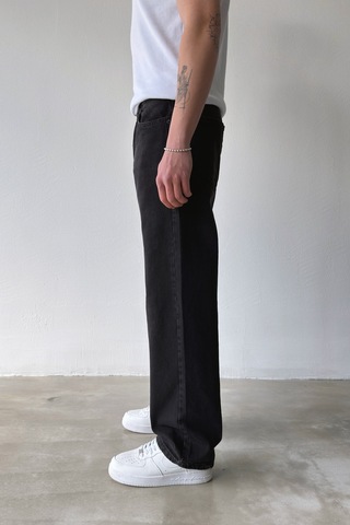 Flaw Basic Baggy Jean-29098 Siyah