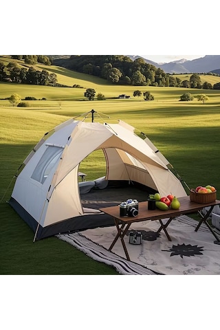 Çift Kişilik Kamp Çadırı Açık Bej