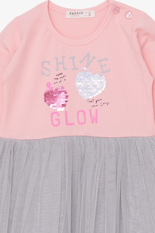 Breeze Kız Çocuk Uzun Kollu Elbise Pullu Yazı Baskılı 1.5-5 Yaş, Pudra