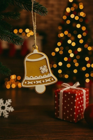 Yılbaşı Ağacı Süs Seti 5 Parça Gold-beyaz Dekoratif Süsler Noel Dekor Christmas