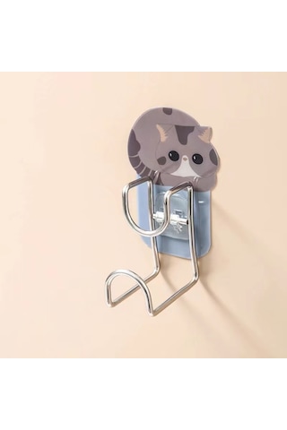 Else Nippon Askılık-4 Adet Güçlü Duvar Askısı Kendinden Yapışkanl Çok Renkli