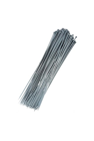 Gri Kablo Bağı 37CM 100 Adet Jant Kapağı Cırt Kelepçe