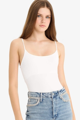 Defacto İnce Askılı Basic Düz Çıtçıtlı Body F9522ax25auwt32 Beyaz-wt32