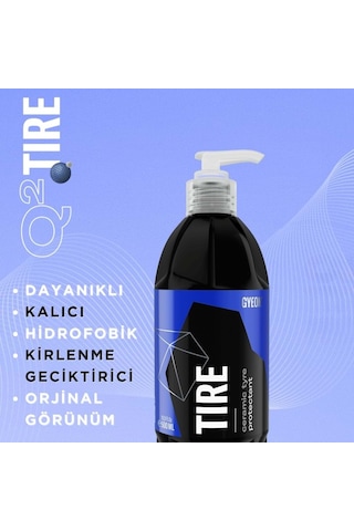 Gyeon Q² Tire Lastik Parlatıcı Ve Koruyucu Jel - 500 Ml -seramik Bazlı Lastik Teker Cilası
