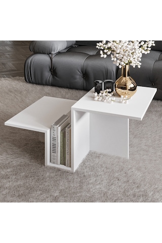 Relinda Modern Orta Sehpa Şık Ve Fonksiyonel Beyaz