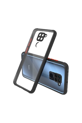Xiaomi Redmi Note 9 Kilif ??Zore Kaff Kapak-Siyah 525316327