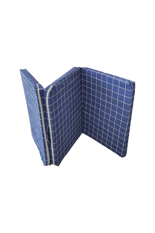 Katlanır Yatak Yer Yatağı Sünger Yatak Tek Kişilik 80x180 Mavi Pano 7 Cm