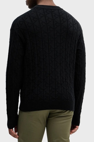 Calvin Klein Pamuklu Relaxed Fit Tamamı Logolu Kazak Lv04re301gub1 Erkek Kazak Lv04re301g Ub1 Siyah