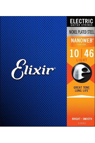 Elixir 010-046 12052 Nanoweb Elektro Gitar Teli
