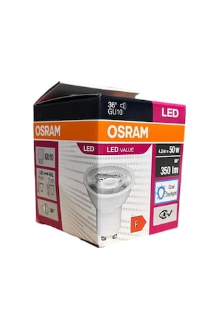 Osram Led Value 4,5w Beyaz Işık Gu10 Duy 350lm 10 Lu Paket