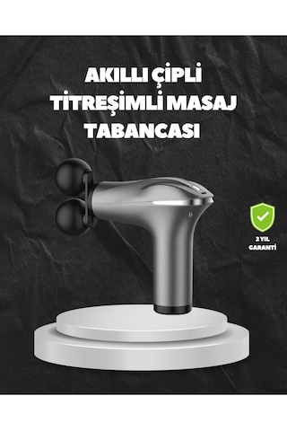 4 Başlıklı Şarjlı Masaj Tabancası Bel Sırt Boyun Bacak Kas Rahatlatıcı Diğer