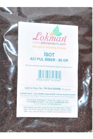 Pul Biber Acı İsot Biberi 50 Gr Paket Doğal