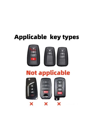 Honmex Toyota Anahtar Koruması Metal Ağır Duty - Siyah Vakum B Tipi 3 Tuşlu, Çember Kanca Ve Tekli Paket İçerir