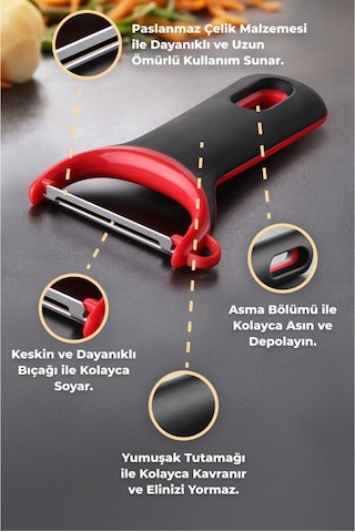 Primanova Gadget Paslanmaz Çelik Dikey Soyucu