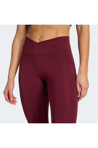 Adidas Hz0872 W 3ss X-over L Kadın Spor Tayt Bordo