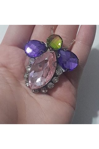 Bahar Böceği Broş Açık Pembe