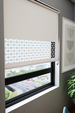 Auralight Lazer Kesim Mat Stor Perde, Lazer Kesimli Klasik Serisi, C-171001 Beyaz Renk