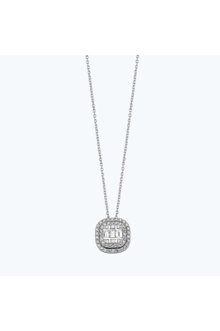Altınbaş Pırlanta Baget Kolye Mak279x-14k