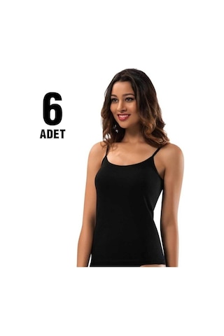 Tutku Kadın Ip Askılı Atlet 6lı 001