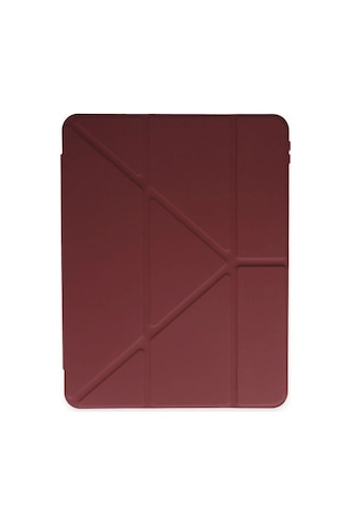 Apple iPad Uyumlu 9.7 2018 Kılıf Kalemlikli Mars Tablet Kılıfı - Mürdüm
