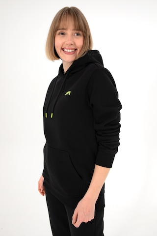 U.S. Polo Assn. Erkek Kapüşonlu Siyah Basic Şardonlu Sweatshirt 50295176-VR046