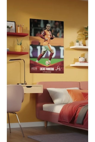 Galatasaray X Juventus - Lucas Torreira İmzalı Statik Poster