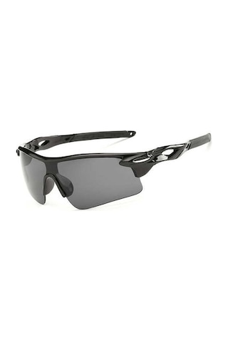 Siyah Uv400 Windproof Outdoor Bisiklet Güneş Gözlüğü Gözlük