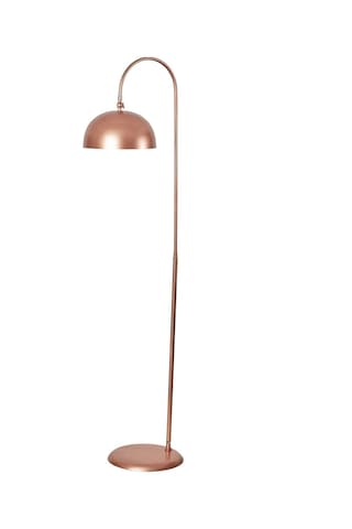 Lambader Eskitme Metal Gövde Modern Tasarım Ayarlanabilir Başlık Yerden Dekoratif Aydınlatma 160 Cm - Bakır