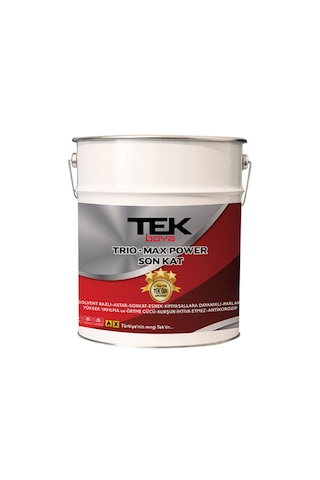 Tek Trıo-max Power Antikorozif Üç Özellikli Astarlı Antipaslı Yağlı Boya 2,5 Lt Antrasit Gri Tek Trıo-max Power Antikorozif Üç Özellikli Astarlı Antipaslı Yağlı Boya 2,5 Lt Antrasit Gri