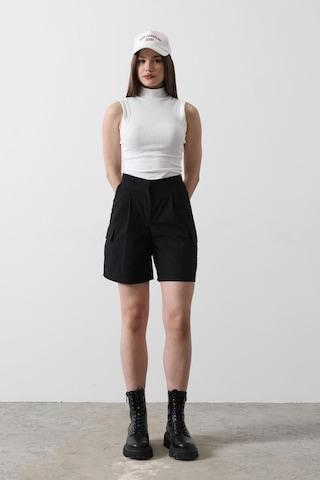 Moderie Butik Cargo Cepli Şort - Siyah Siyah