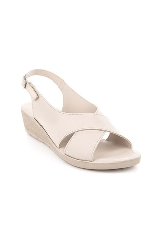 Muya Vienza 31028-551 Anatomik Taban Kadın Sandalet Full Krem 36-40 Krem