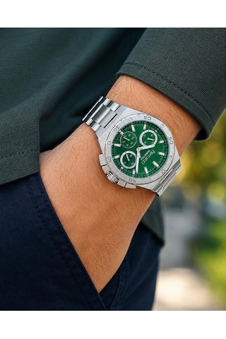 Ferrucci Fc90866 Spor Şık Model Fonksiyonlu Çelik Kordon Kasa Erkek Kol Saati Gümüş