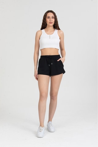 Twenty3 Kadın Beli Lastikli Basic Kısa Cepli Şort 001