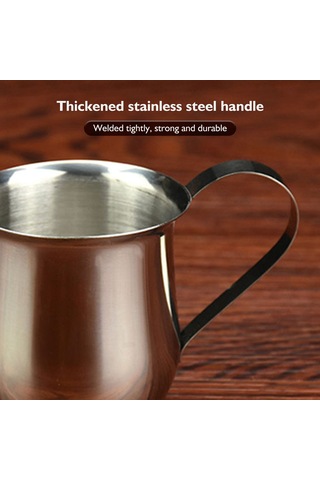 Honmex Stainless Steel Süt Köpürtme Kasesi 90ml - Akıllı Spout Tasarımı İle Kolay Dökme