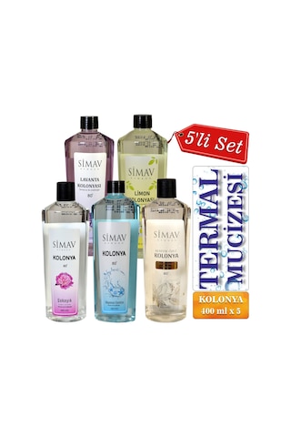 Simav Synaus Termal Sulu Kolonya Seti 5'li 400  ML