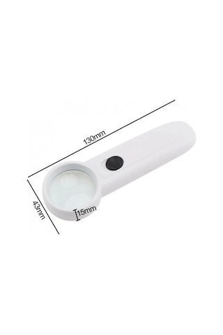 15x Çok Fonksiyonlu 2 Led Işıklı Taşınabilir El Büyüteç Lisinya Çok renkli
