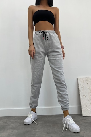 Blackjack Giyim Unısex Slim Fit Jogger Eşofman Altı Gri