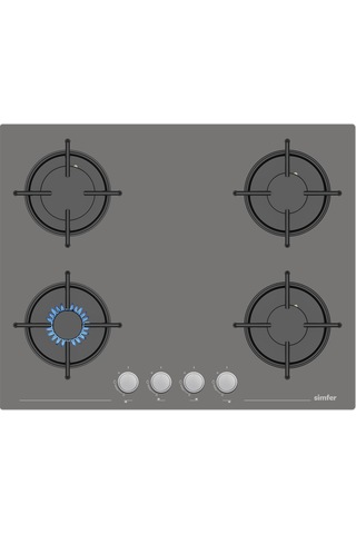 Simfer SB8246 - T3656 - SD8740 Steam Master Gri 3'lü Ankastre Set