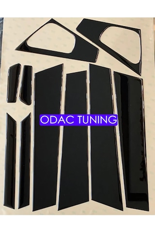 Clio 4 Hb Piano Black Parlak Siyah Kapı Direk Set