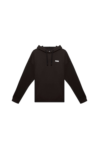 Puma Essentıals Small Logo Kadın Geniş Kesim Kapüşonlu Sweatshırt 688321 01 Siyah