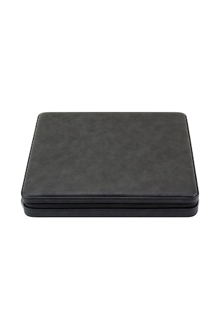 Lubinski Deri Sedirli Seyahat Puro Sunum Kutusu Slim Humidor 10s Siyah Lb-612