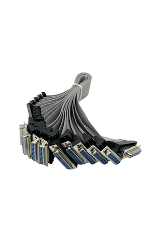 Crackedice Lcd Monitörler İçin Düz Şerit Kablo Db25 - Fc-26 Dişi Konnektör