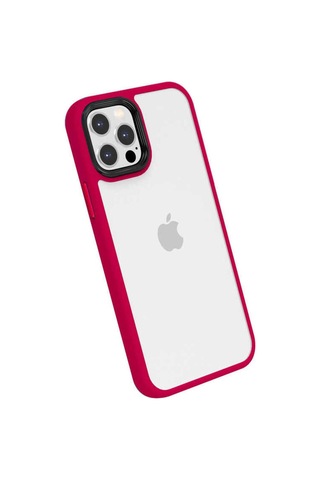 Apple Uyumlu iPhone 13 Pro Kılıf Zore Cann Kapak Kırmızı