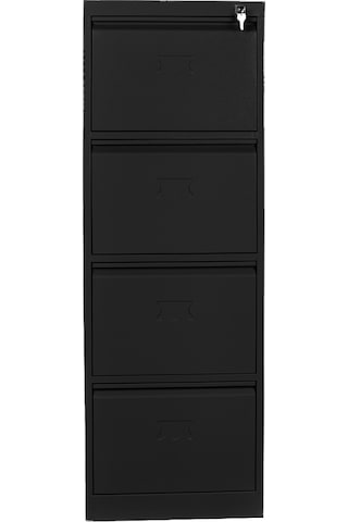 Jessan Ofis 4 lü Klasör Dolabı Siyah