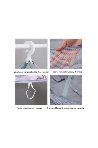 Sones Katlanabilir Kurutmalık Çamaşır Filesi Askılı Kazak Kurutma Askısı, Özellik: 61 Cm 2 Katmanlı Diğer