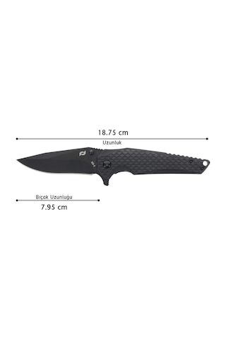Schrade Usa Fanatıc Folder Katlanır Aus-8 Kamp Çakı 1182621 Siyah